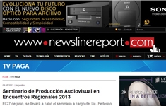 Seminario de Producción Audiovisual en Encuentros Regionales 2013