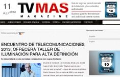 Encuentro de Telecomunicaciones 2013, ofrecerá taller de Iluminación para Alta Definición