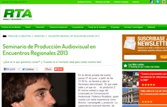 Seminario de Producción Audiovisual en Encuentros Regionales 2013