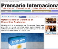 OpterTek dará un worskhop en Encuentros Regionales