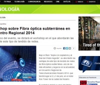 Workshop sobre Fibra óptica subterránea en Encuentro Regional 2014
